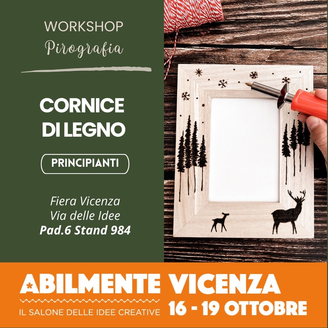 workshop cornice pirografo abilmente